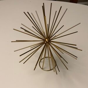 Gold Metal Starburst Christmas Tree Topper/Sculpture